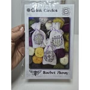 Sachet Away - Ink Circles - Cross Stitch Pattern Chart